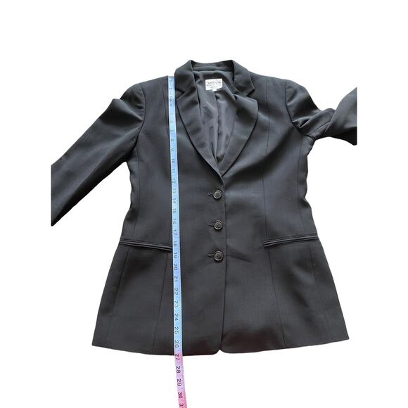 Armani Collezioni Blazer Women's Black Career Office Preppy Academia Wool Size 4 - Picture 10 of 10